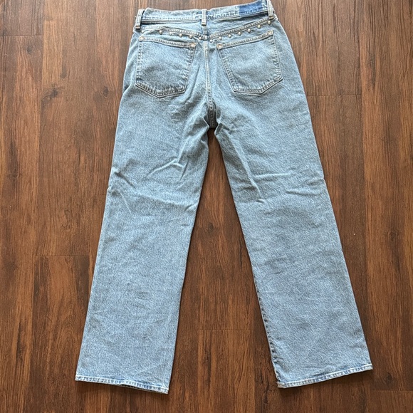 Abercrombie & Fitch Light Blue Straight Leg Jeans - Picture 3 of 3